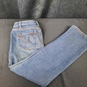 Loft curvy boot cut jeans Size 2P Blue